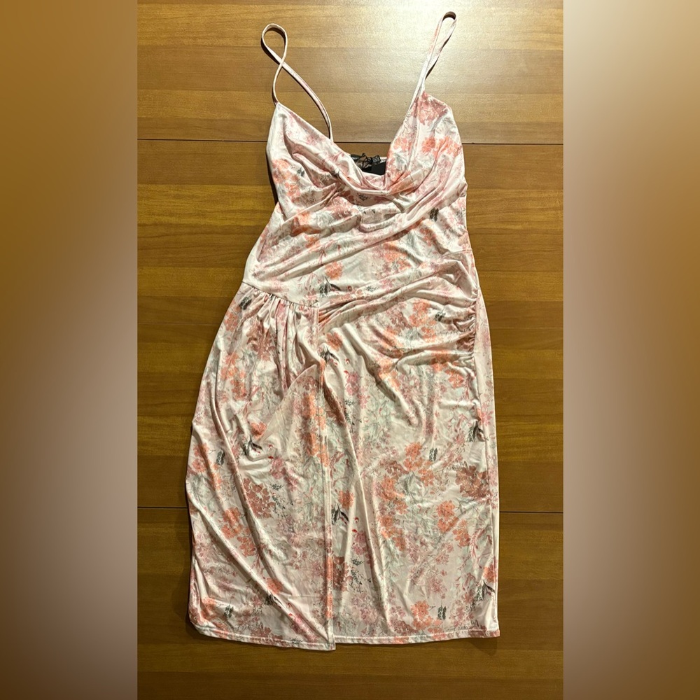 PrettyLittleThing NWT Pink Floral Summer Dress